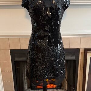 Marimekko Black Sequin Party Dress